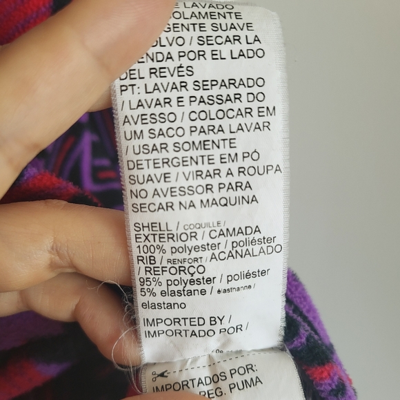 PUMA-retro style -90’s-Hoodie-Black&Puple - Picture 5 of 5